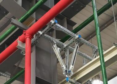 定远该抗震支架的整体式支吊架结构协调性好